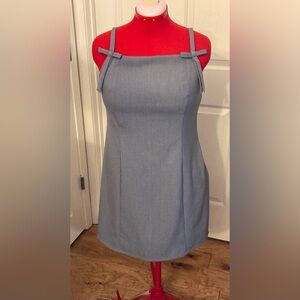 Wild Fable Women’s Mini Shift Dress Gray Sleeveless side zipper Size Med…
